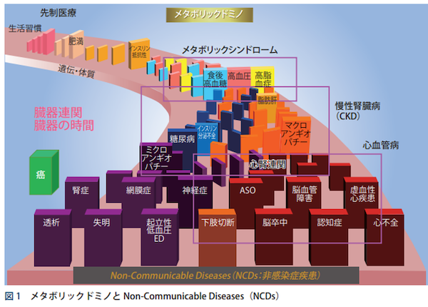 メタボリックドミノの図｜「お口の問題」と「身体の不調や病気」はつながっている！？｜歯科医師会田の噛み合わせメディア-カムシル